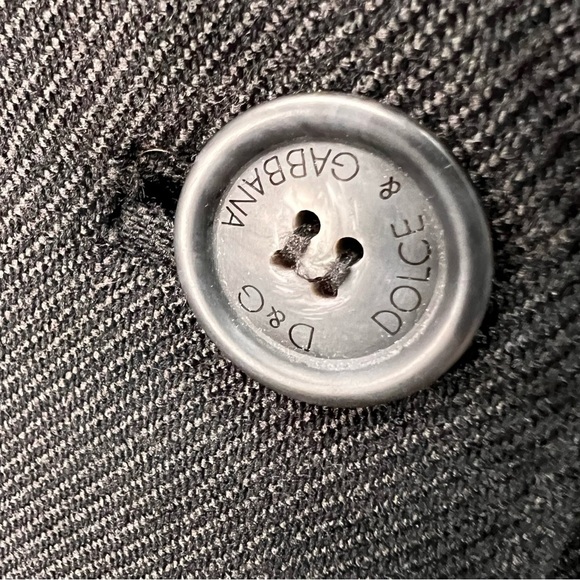 D&G Dolce & Gabbana Black Mohair Blend Trench Coat Size 46 - Picture 7 of 15